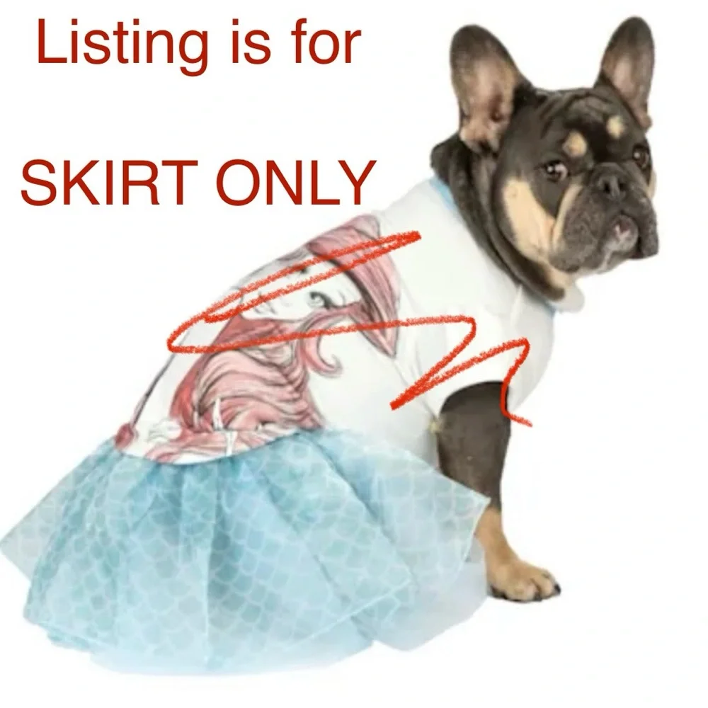 NWOT Harry Barker x Disney Ariel Little Mermaid Tutu Dog Skirt - Size Small